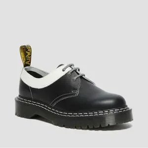Dr. Martens Two-Tone Black and White Derbys Dr Martens - Penton Two-Tone Smooth Leather Loafer SKU  main image 2